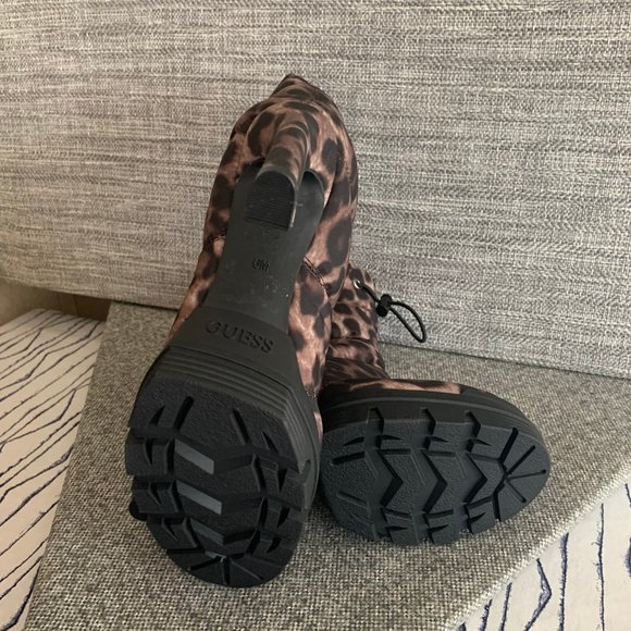 Guess Leopard Print Heeled Boots - Picture 4 of 8